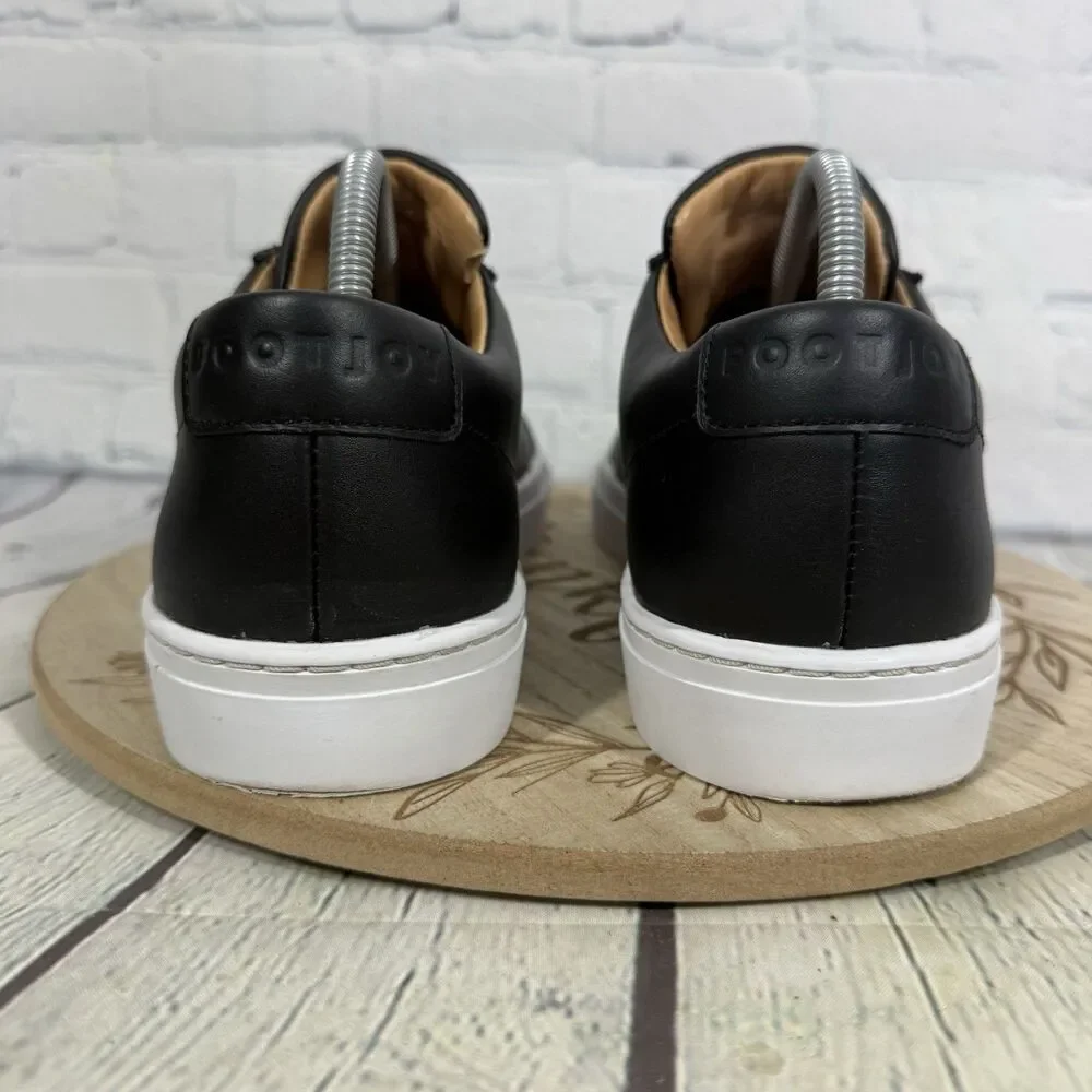 FootJoy Golf Shoes Mens 10 M Black Leather Spikeless Sneaker Preppy Casual